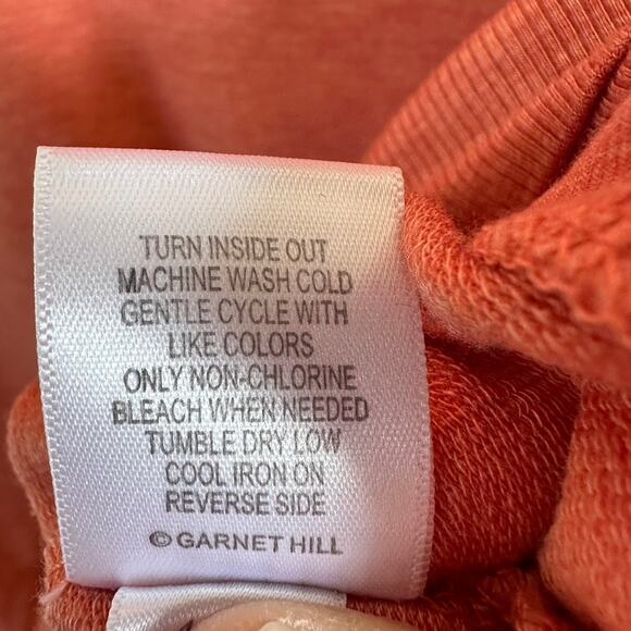 Garnet Hill Womens Tunic Top S Ginger Heather Cowl Neck Knit Oversized Tencel - Picture 10 of 11